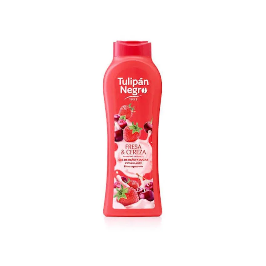 جل استحمام فراولة وكرز 650 مل توليبان نيغرو Tulipan Negro – Tulipán Negro