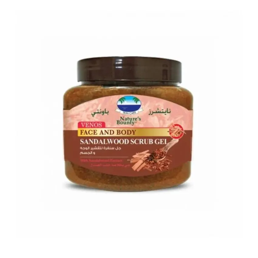 جل مقشر الوجه والجسم نيشرز باونتي Nature's Bounty بخشب الصندل 300 جم