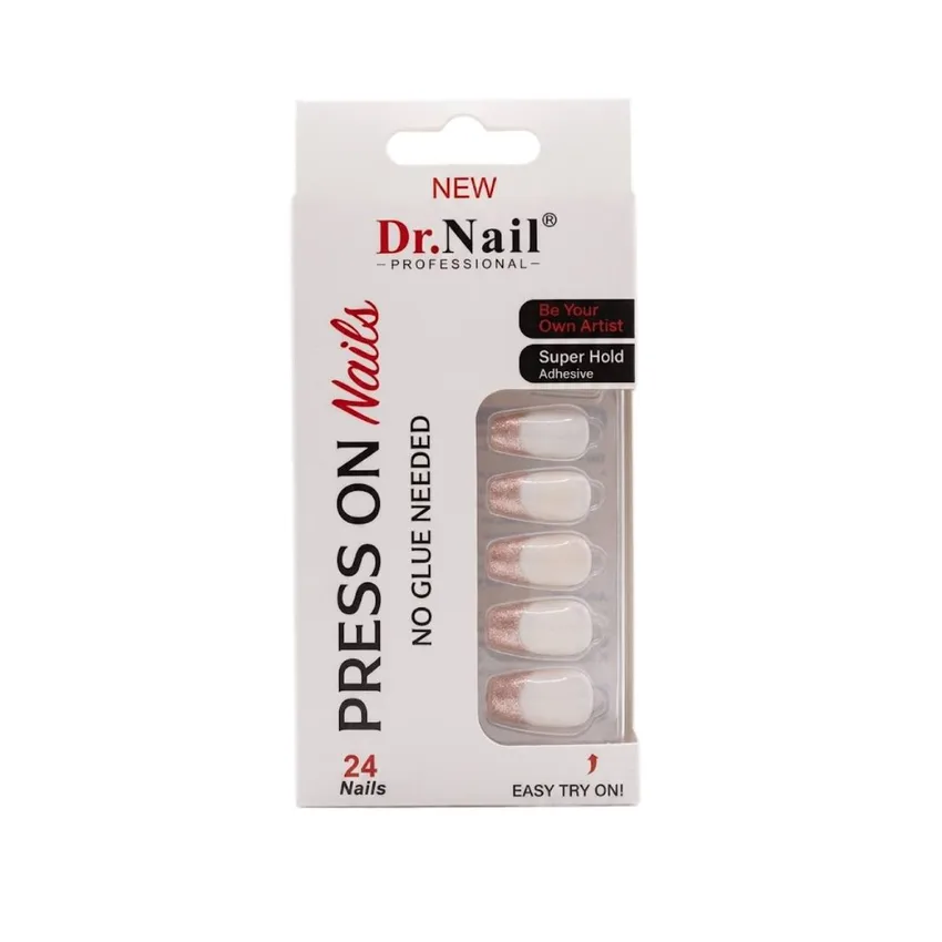 أظافر اصطناعية فرنسي أبيض Professional 24 ظفر – دكتور نيل Dr. Nail