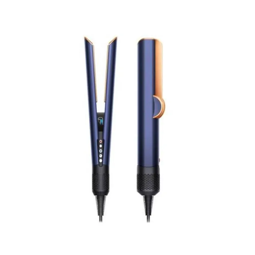 جهاز فرد وتجفيف الشعر أزرق بروسي ونحاسي Airstrait – دايسون Dyson