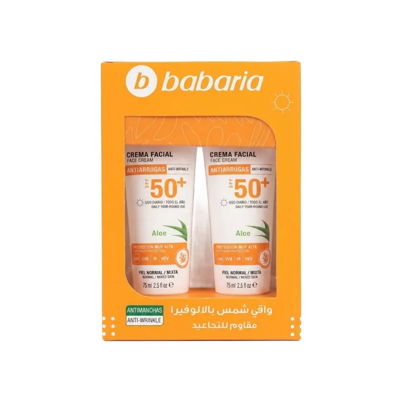 واقي شمس مضاد للتجاعيد SPF 50+ – باباريا Babaria