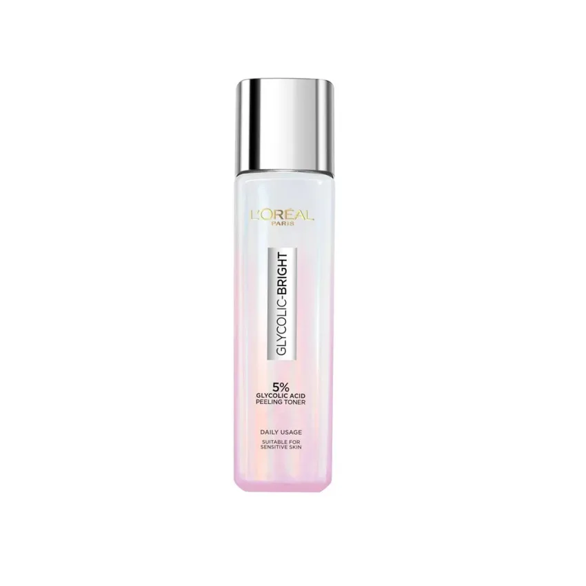 تونر لوريال جليكوليك برايت المقشر 5% جلايكوليك 128 مل – لوريال باريس L'Oréal Paris