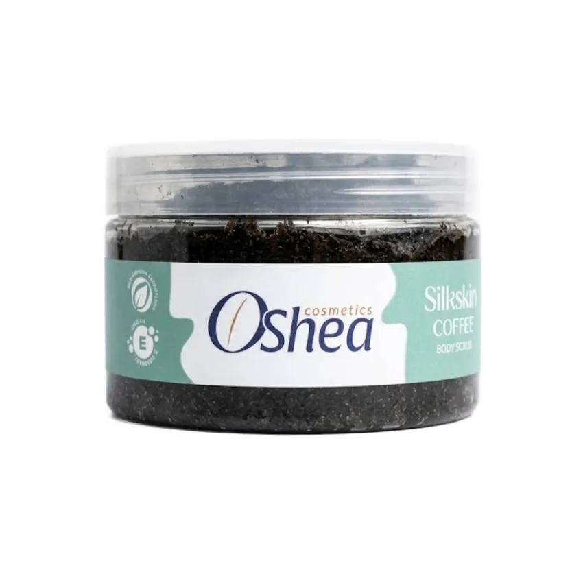 مقشر جسم Silkskin بالقهوة وفيتامين E – 130 غرام – أوشيا كوزمتيكس Oshea Cosmetics