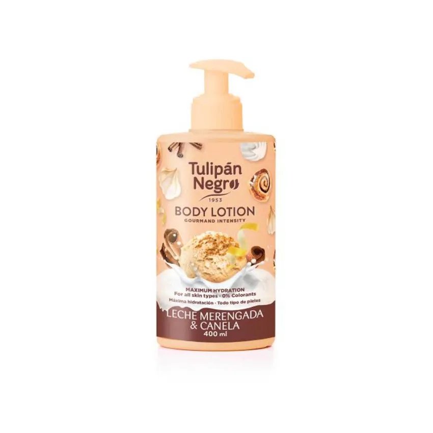 لوشن جسم Leche Merengada & Canela بالحليب والقرفة – 400 مل – توليبان نيغرو Tulipán Negro