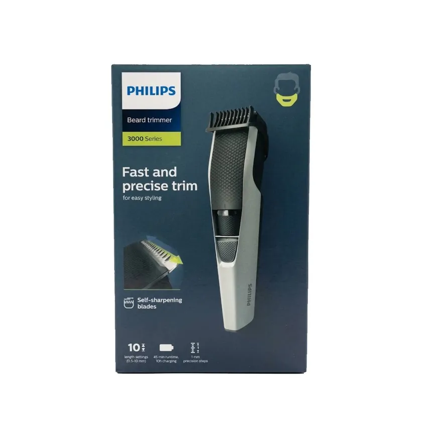 ماكينة تشذيب اللحية BeardTrimmer Series 3000 – 10 أطوال – فيليبس Philips