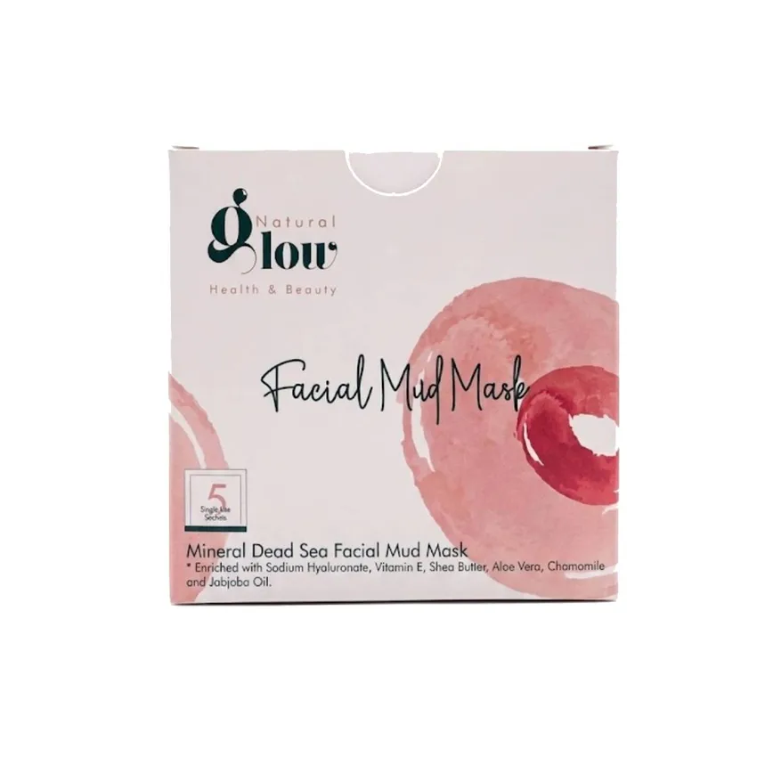 قناع طين البحر الميت للوجه – 5 مظاريف – جلو ناتشورال Glow Natural