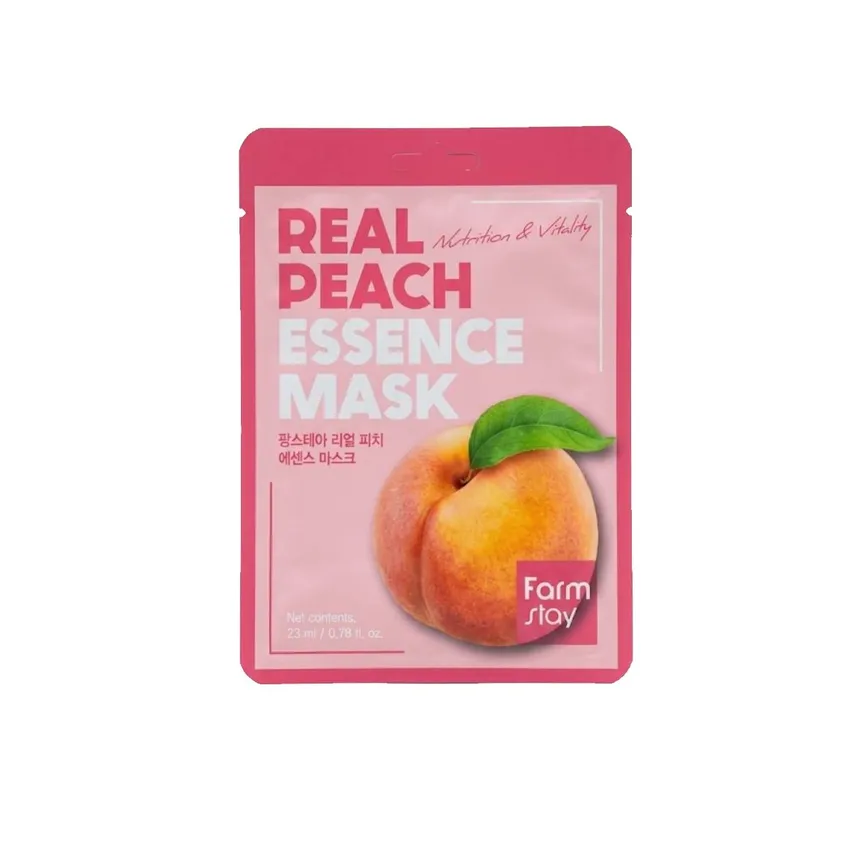ماسك Real Peach بخلاصة الخوخ 23 مل – فارم ستاي Farm Stay