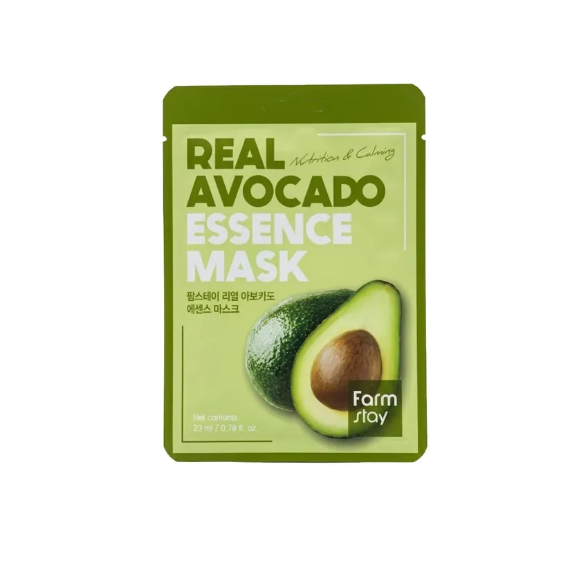 ماسك Real Avocado بخلاصة الأفوكادو 23 مل – فارم ستاي Farm Stay