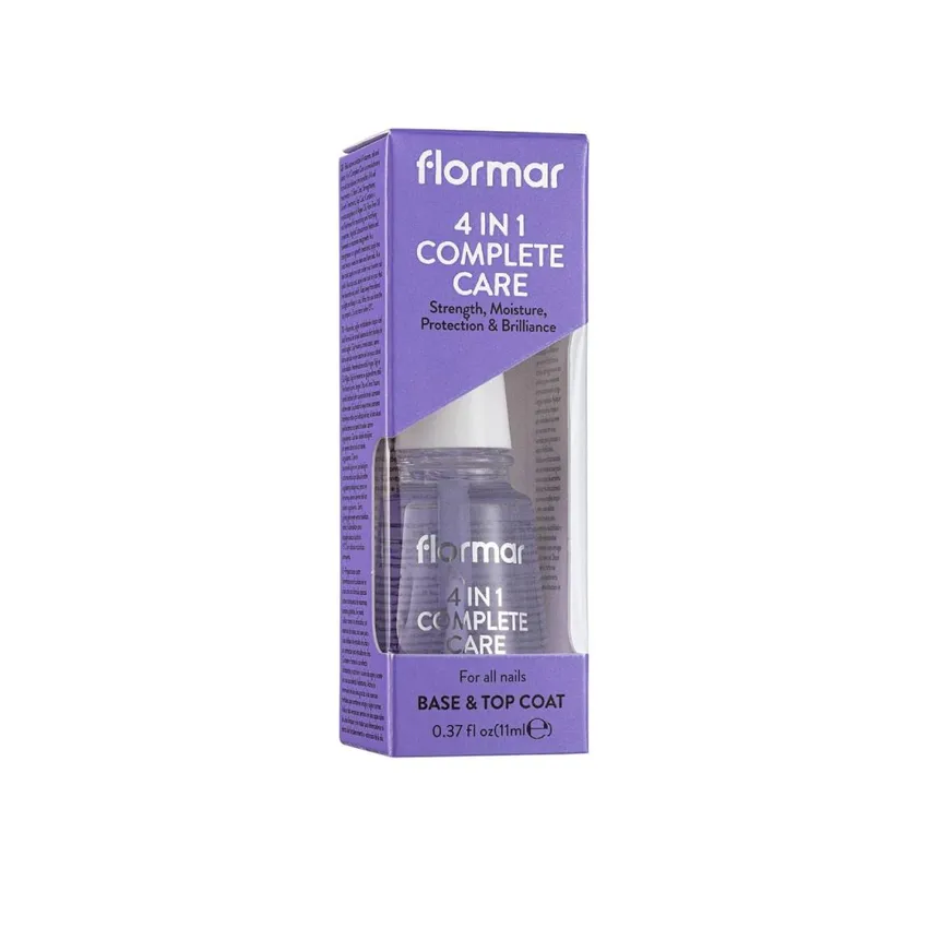 توب كوت جل أظافر فلورمار Flormar 4 في 1 للعناية الكاملة بالأظافر – طبقة أساس وطبقة نهائية 11 مل