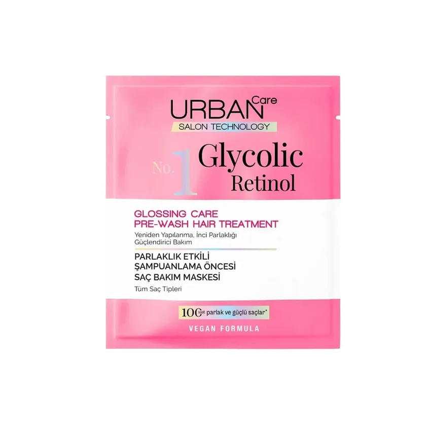 أوربان كير Urban Care – ماسك ما قبل غسل الشعر للتنعيم واللمعان Glycolic & Retinol – 50 مل