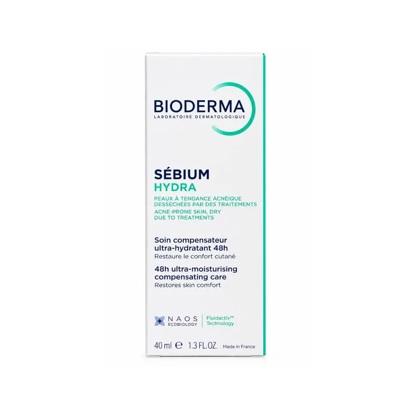 كريم مرطب للوجه كريم المرطب التعويضي بيوديرما Bioderma سيبيوم هايدرا للبشرة المعرضة لحب الشباب (40 مل)