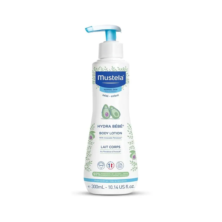 لوشن الترطيب اليومي للجسم هيدرا بيبيه للأطفال بالأفوكادو العضوي من موستيلا Mustela (300 مل)