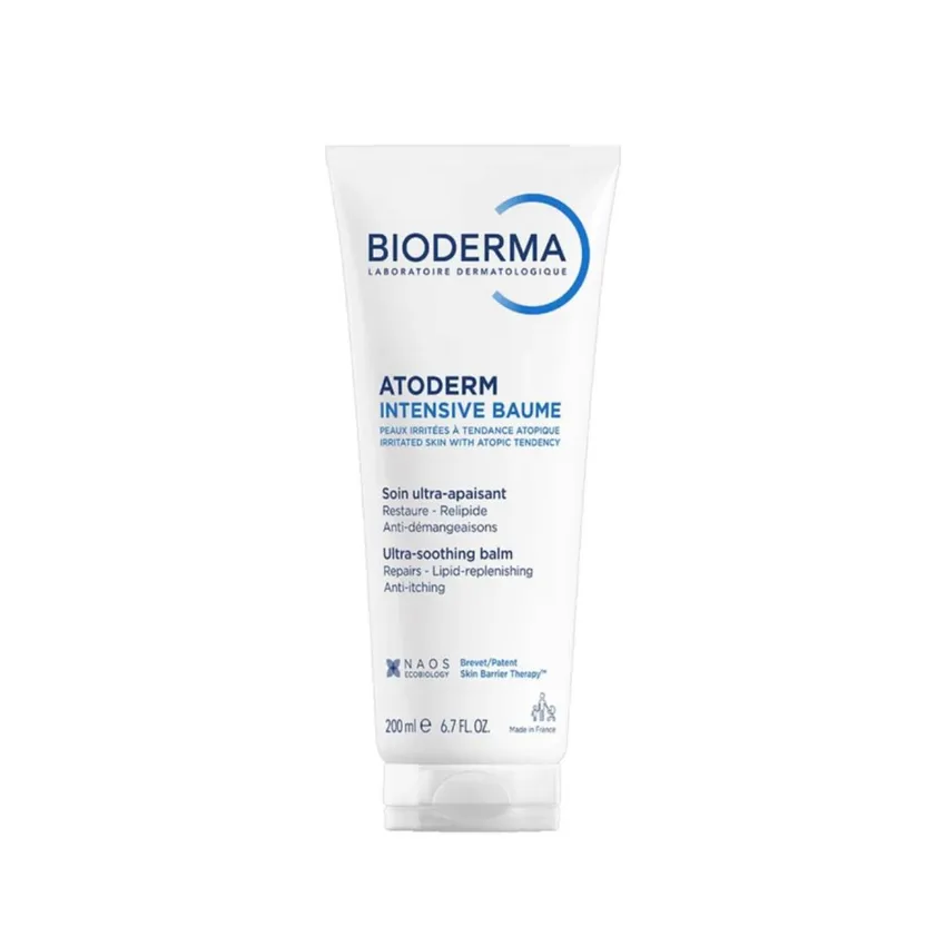 بلسم مرطب للبشرة بلسم بيوديرما Bioderma أتوديرم إنتنسيف المهدئ والمرمم للبشرة الجافة جداً والشديدة الجفاف (200 مل)