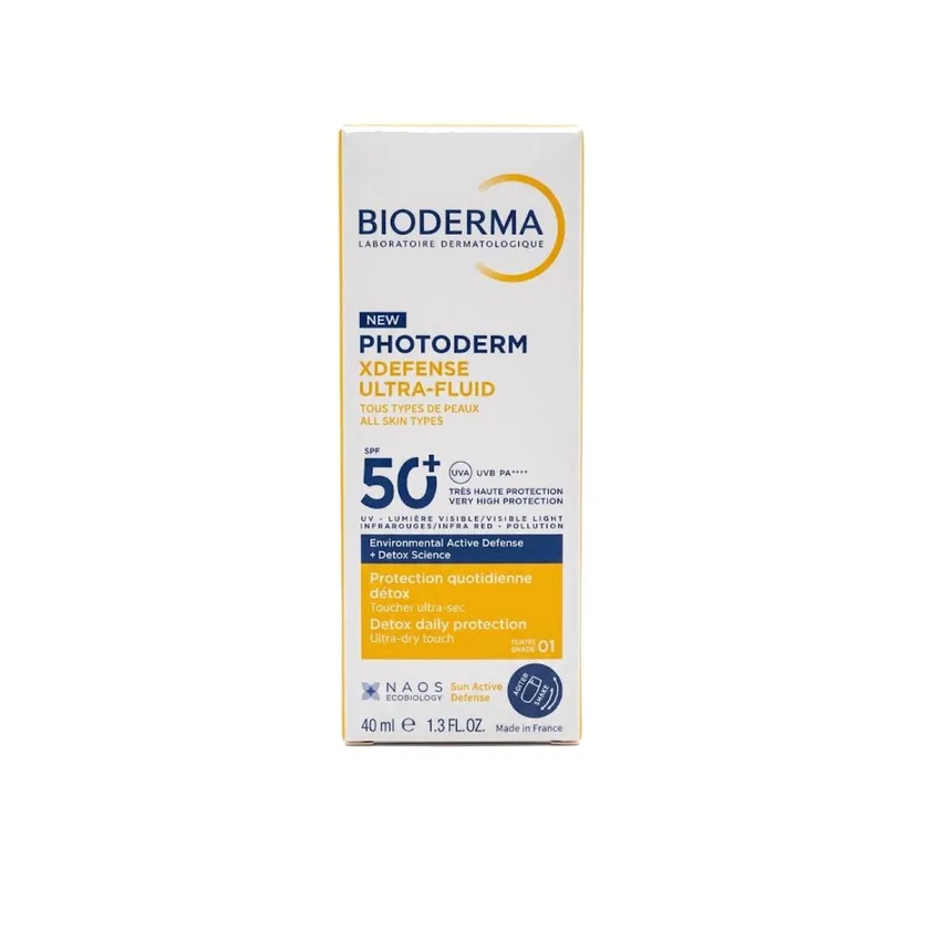 بيوديرما Bioderma فوتوديرم إكس ديفينس ألترا فلويد واقي شمس SPF 50+ – درجة 01 – 40 مل
