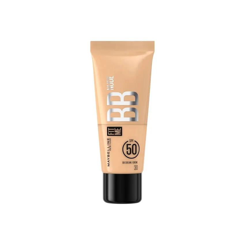 ميبيلين نيويورك Maybelline New York – مايبيلين نيويورك – ميبلين نيويورك فيت مي بي بي نود كريم أساس سائل بترطيب 24 ساعة وحماية SPF 50 مع نياسيناميد 2%