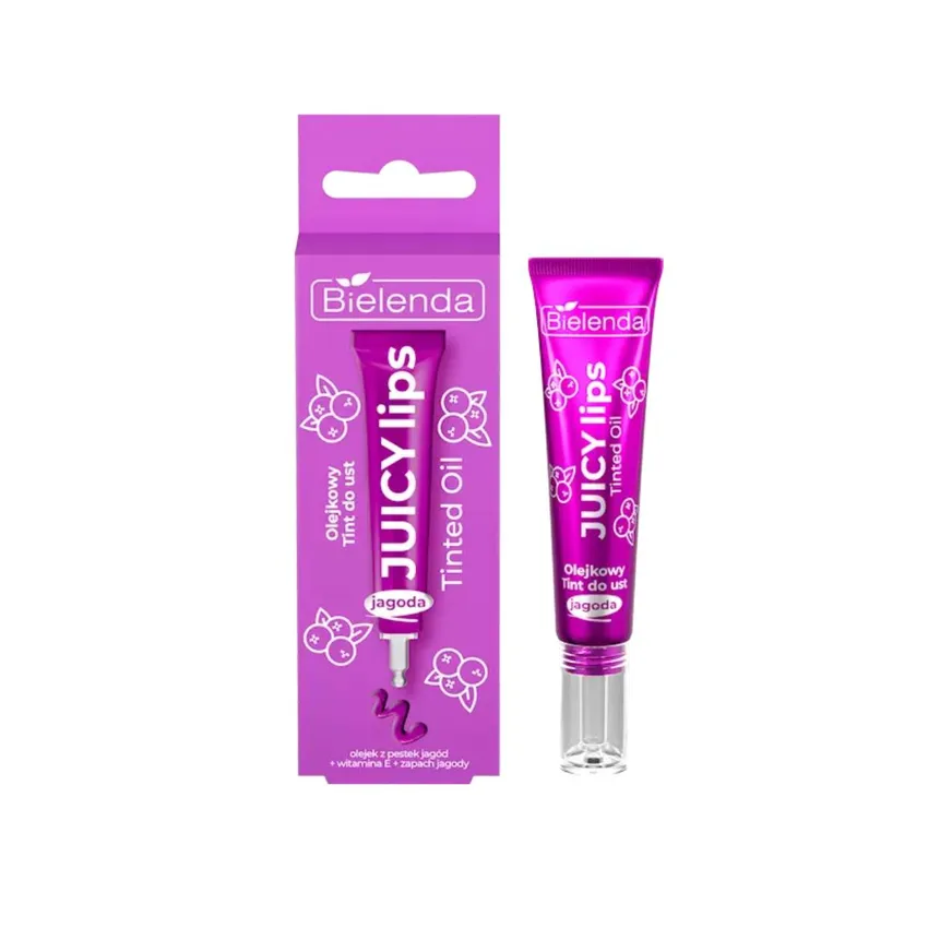 مرطب شفاه تينت زيت الشفاه بالتوت الأزرق – بيليندا Bielenda Juicy Tint Lip Oil – 10 غرام