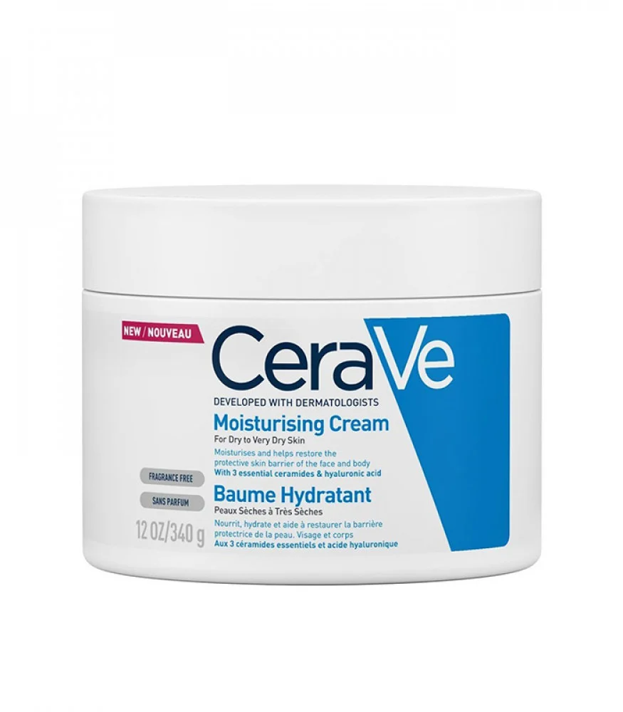 كريم سيرافي المرطب للبشرة الجافة والجافة جدًا 340 جم | CeraVe Moisturizing Cream