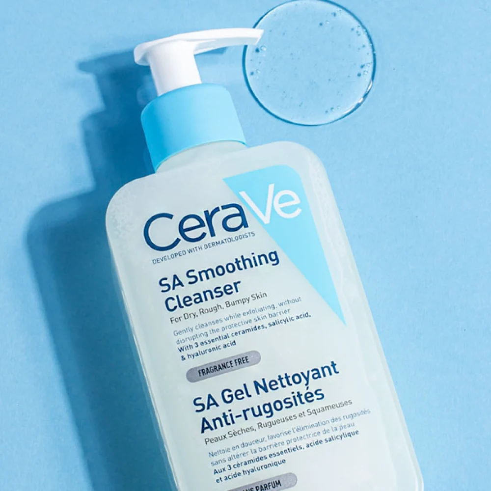 سيرافي SA منظف جل رغوي للبشرة الجافة والخشنة 236 مل | CeraVe SA Smoothing Cleanser