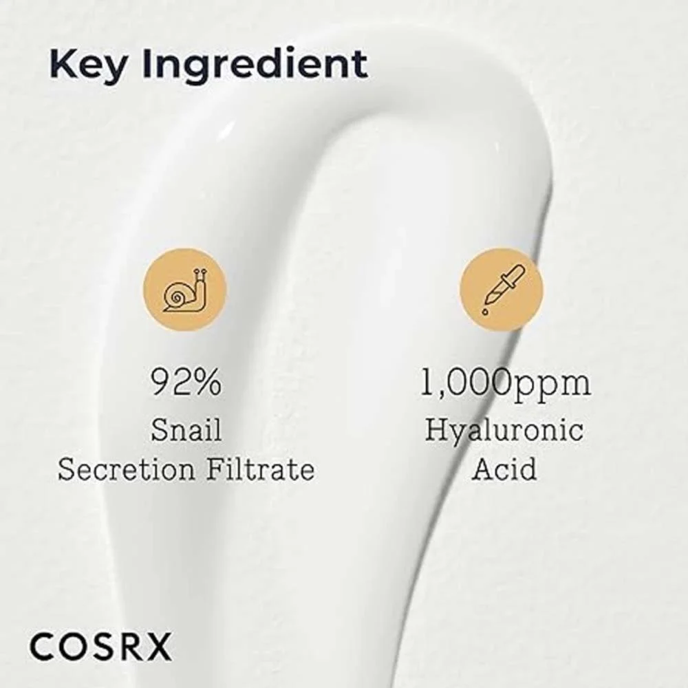 كوسركس كريم الحلزون 92 المطور للبشرة 100g COSRX