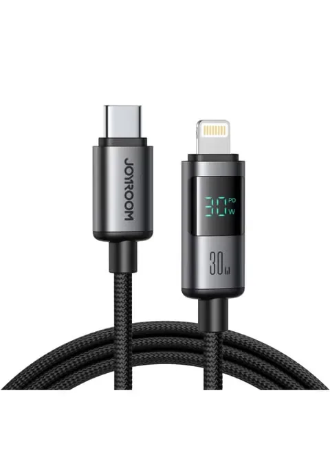 كيبل جوي روم S-A16 Pro USB-C إلى Lightning بطول 1.2 متر أسود