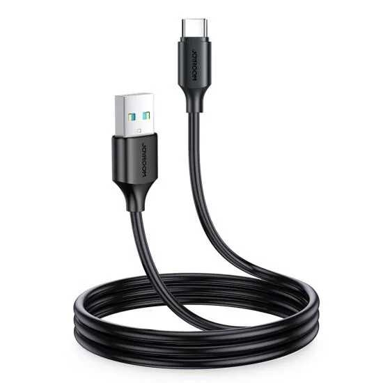 كيبل جوي روم USB-C إلى USB-A بطول 0.25 متر شحن 3A أسود
