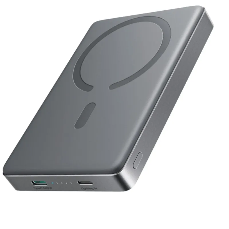 بنك طاقة جوي روم JR-PBM08Pro مغناطيسي لاسلكي 10000mAh بقدرة 20W رمادي داكن