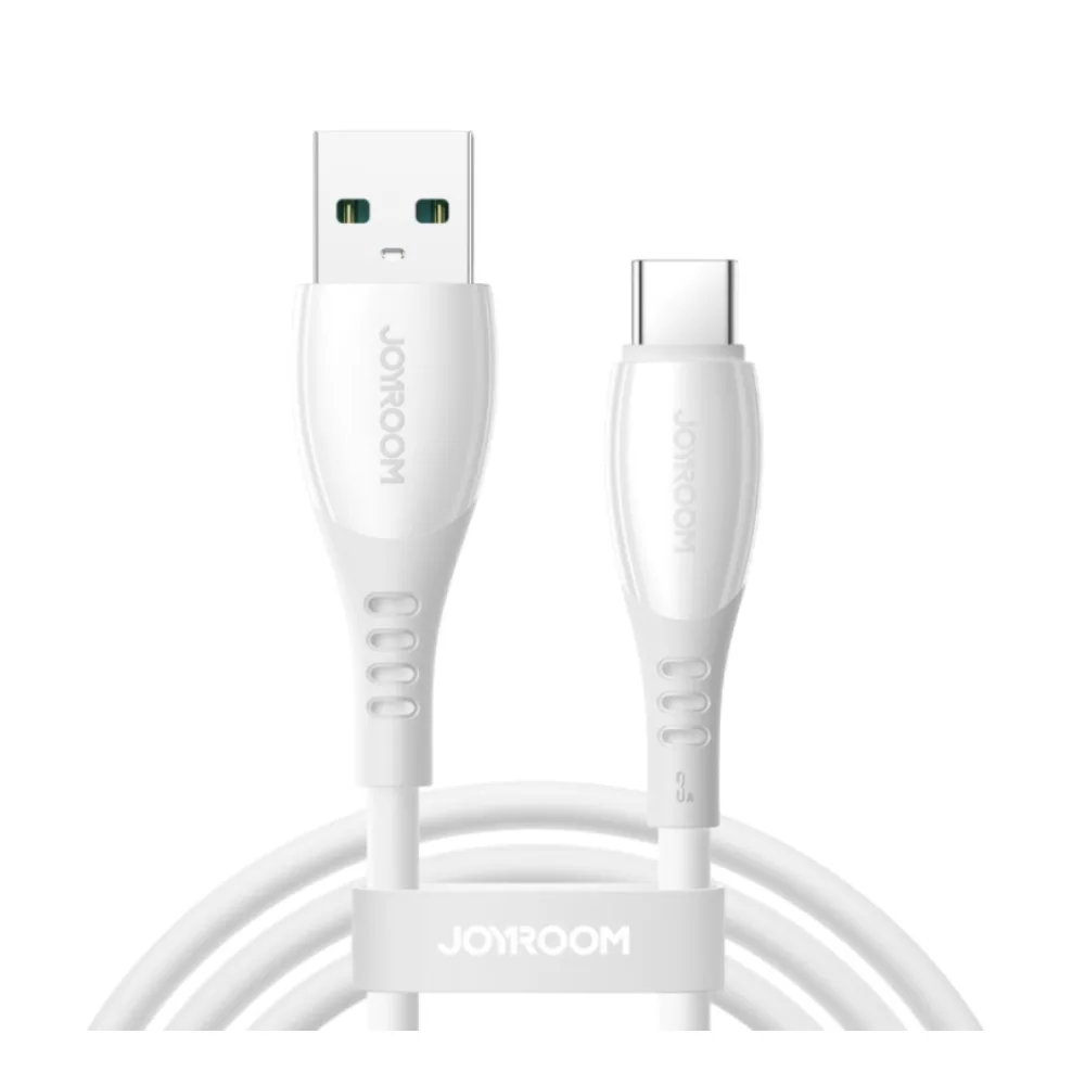 كيبل جوي روم S-A59 USB-A إلى USB-C شحن 3A بطول 1.2 متر أبيض