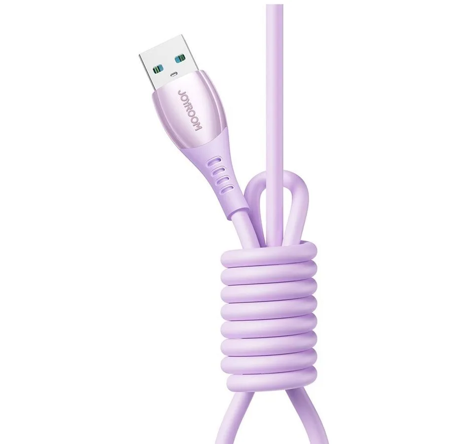 كيبل جوي روم S-A59 USB-A إلى USB-C شحن 3A بطول 1.2 متر بنفسجي