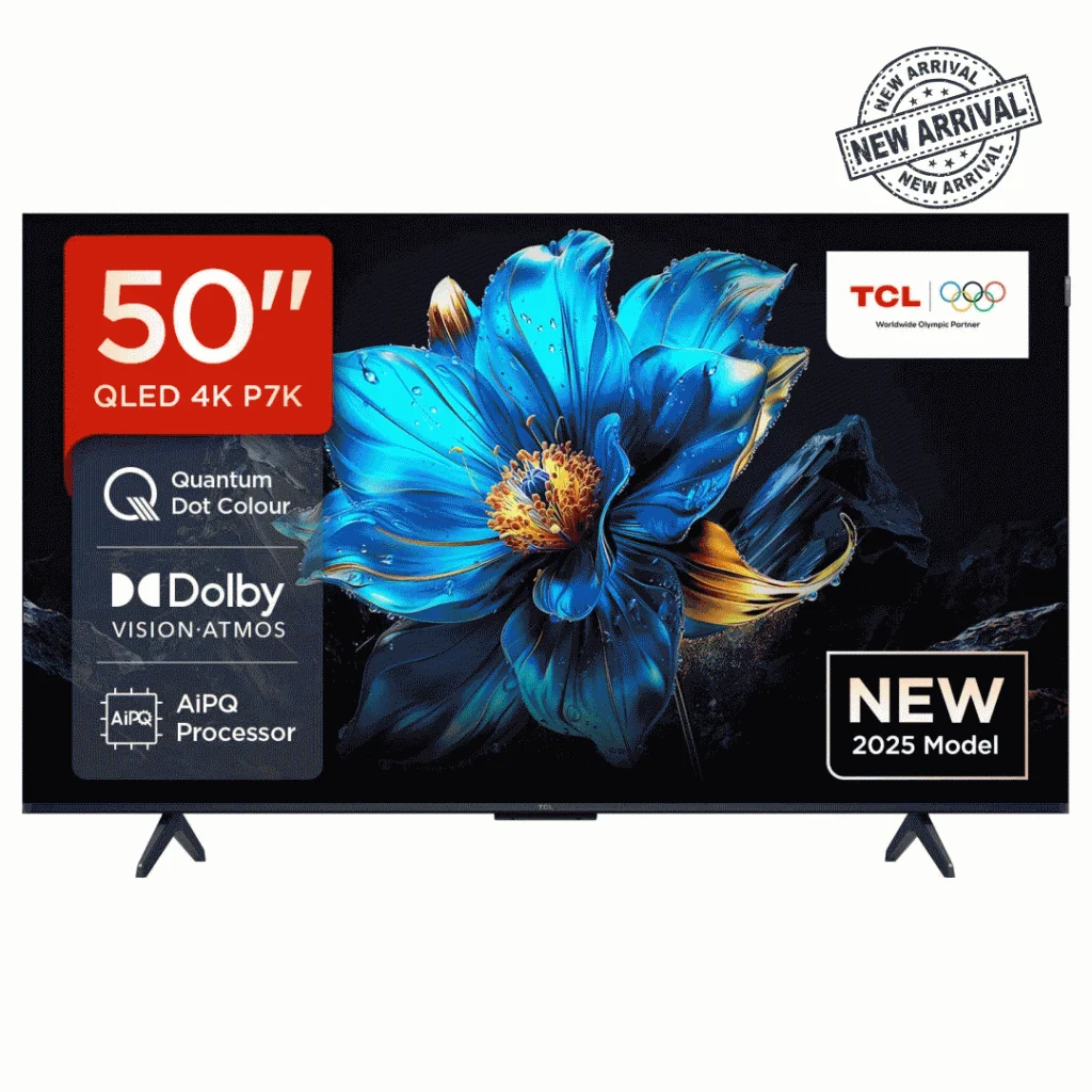 تلفزيون TCL 55 بوصة QLED 4K سمارت 60 هرتز 55P7L